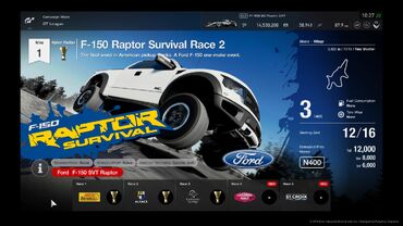 Gran Turismo®SPORT F-150 Survival