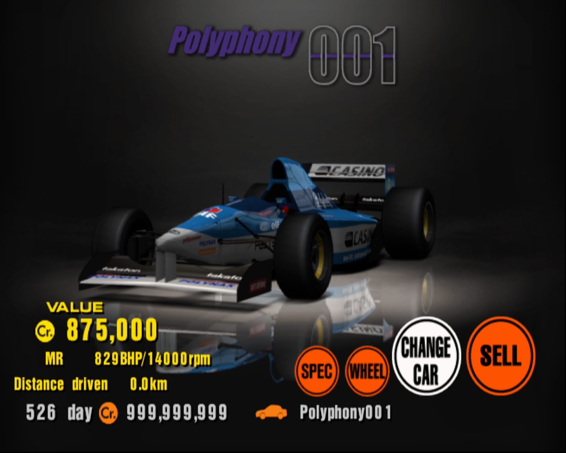  Race Car Formula in Gran Turismo 4