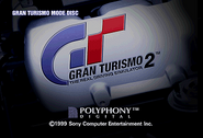 The title screen of the Gran Turismo Mode disc in the NTSC-J and PAL versions