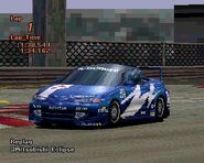 A Mitsubishi ECLIPSE GS-T '97 with racing modifications applied.