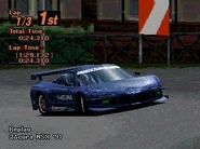 An Acura NSX '91 with racing modifications applied in GT2. For the Racing Modifications that can be applied in GT5, see instead: Acura NSX RM '91.