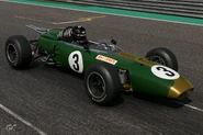 C. Scott's livery, based on the Brabham BT19 driven by Jack Brabham.