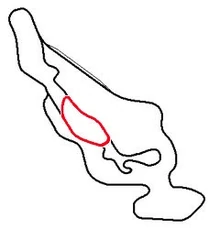 Cathedral Rocks Trail III (Red) superimposed onto other Yosemite tracks.