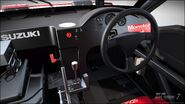 The interior view of the Escudo in GT7.
