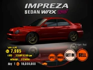 The special colored variant of the Subaru IMPREZA Sedan WRX STi Version (Type-I) '00 as it appears in Gran Turismo 3: A-Spec.