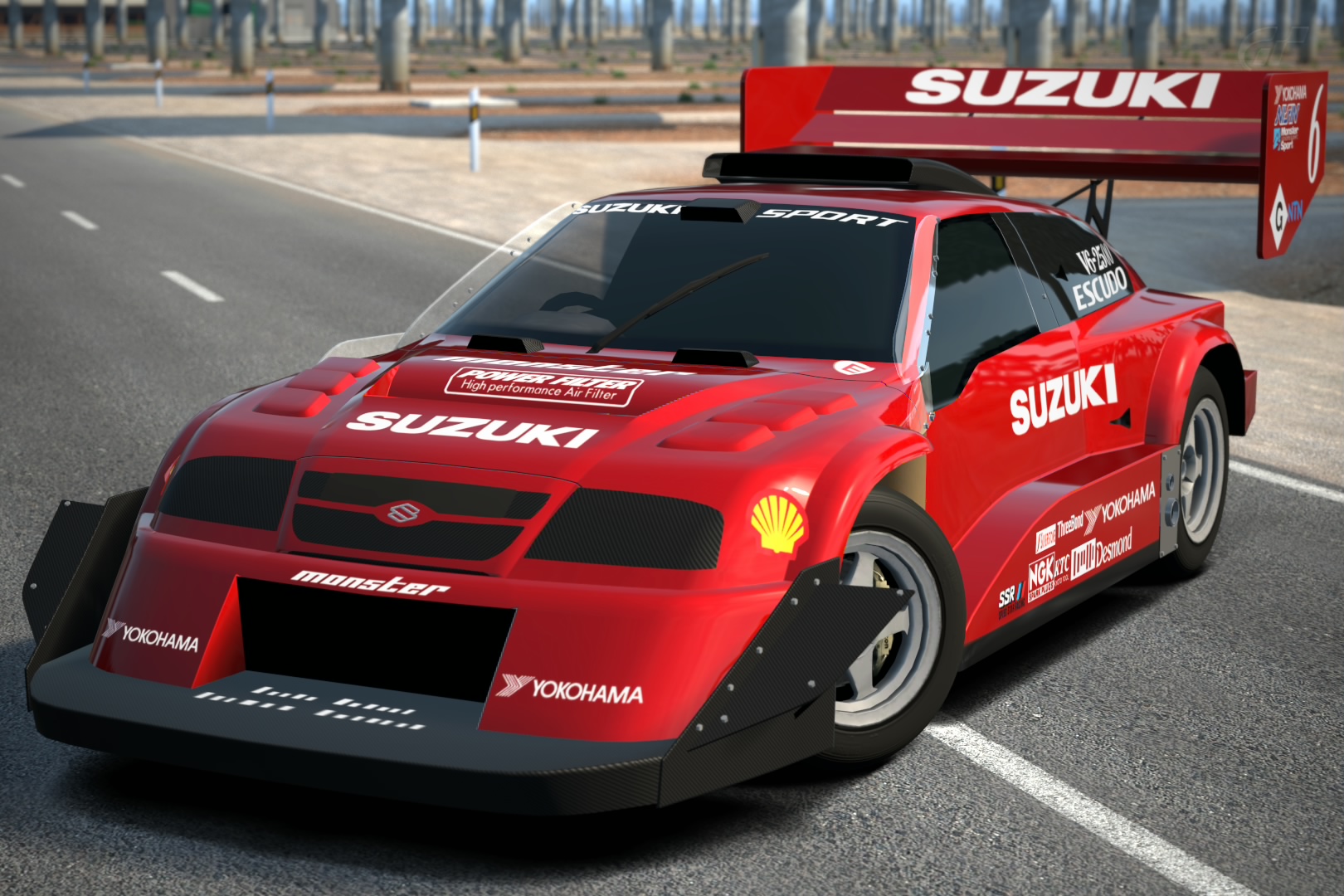 Japanese Racing Cars - 1998 Monster Sport Suzuki ESCUDO V6 Pikes