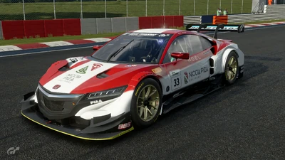 GT Sport Nicola Pizza Livery, loosely based on the Honda LOCTITE MUGEN NSX '01.