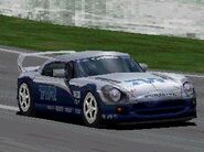 A TVR Cerbera 4.2 with racing modifications applied in the original Gran Turismo. Apart from a couple of aesthetic differences and for the different colors available, this car is practically equal to the TVR Cerbera LM Edition.