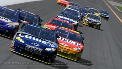 The 2008/2009-specification cars as it appeared on the GT5 E3 2009 trailer. Note the #55 NAPA Michael Waltrip car on the left and the rear wings on the car.