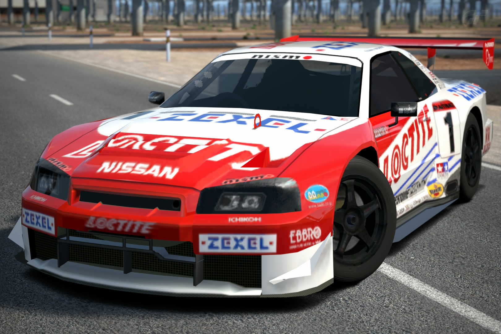 1/43 Ebbro Loctite Nissan GT-R R34 JGTC 2000 car #1 #124