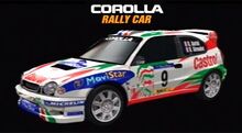 Corolla rally car