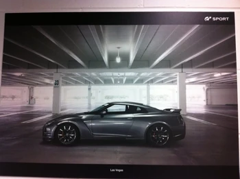 An older R35 GT-R in an early Scapes photo, taken from the 2016 Copper Box GT Sport launch event. Note the different wheels compared to the 2017 Premium edition. It is unknown if this was actually the scrapped 2015 Pure edition or the 2012 Black edition.