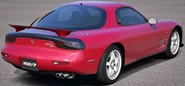 The Mazda éfini RX-7 Type RS (FD) '96 as seen from behind. It now has the multiple circular taillights of what would be the later RX-7 models.