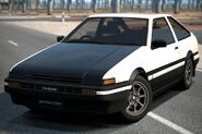 The Shuichi Shigeno Version of the Trueno in GT6.