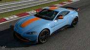 H. Briand's livery; based on Gulf colors, with the full GT4 aero equipped.