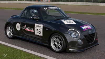 Patrick Blazsan's livery in the Lightweight K-Cup events and The Human Comedy Autopolis One Hour Mission Challenge.