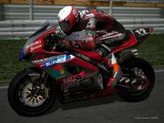 The Suzuka 8H Endurance racing bike sponsored by JOMO Energy and SRIXON Sports