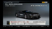 Nissan R390 GT1 Black Edition, featured in GT4.