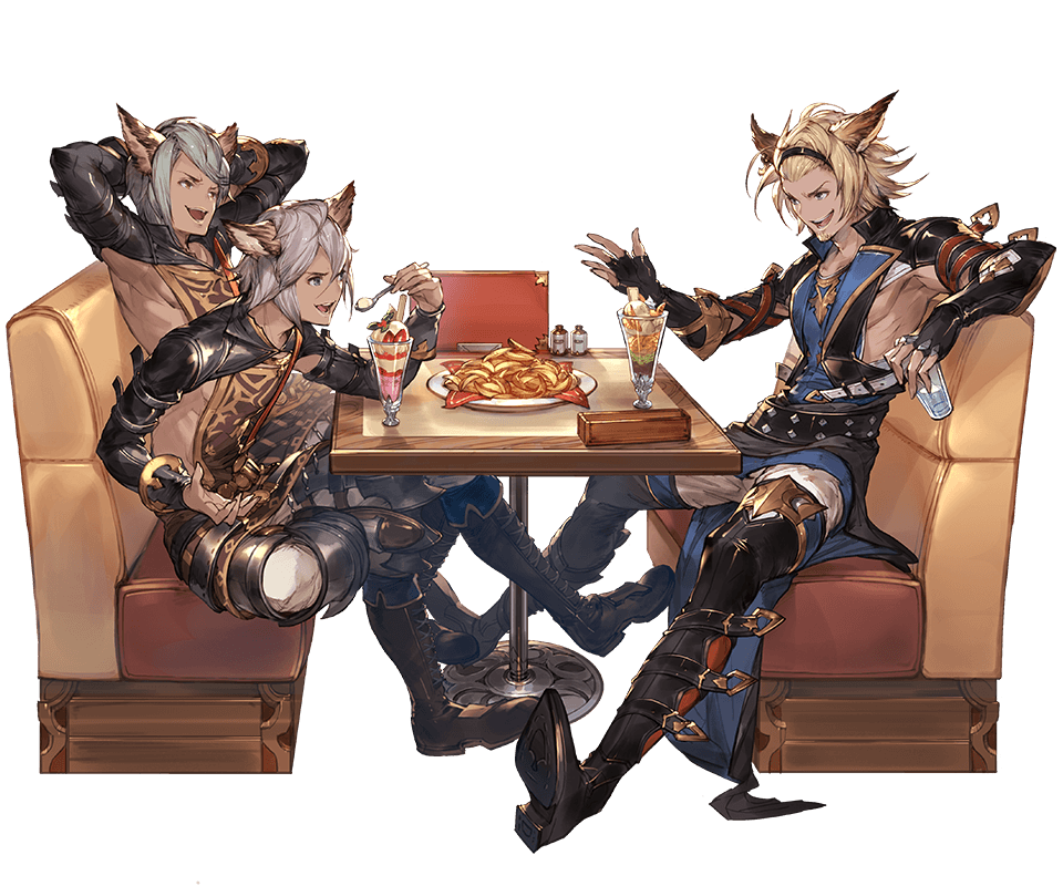 gran and lowain (granblue fantasy)