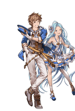 two identical characters from granblue fantasy