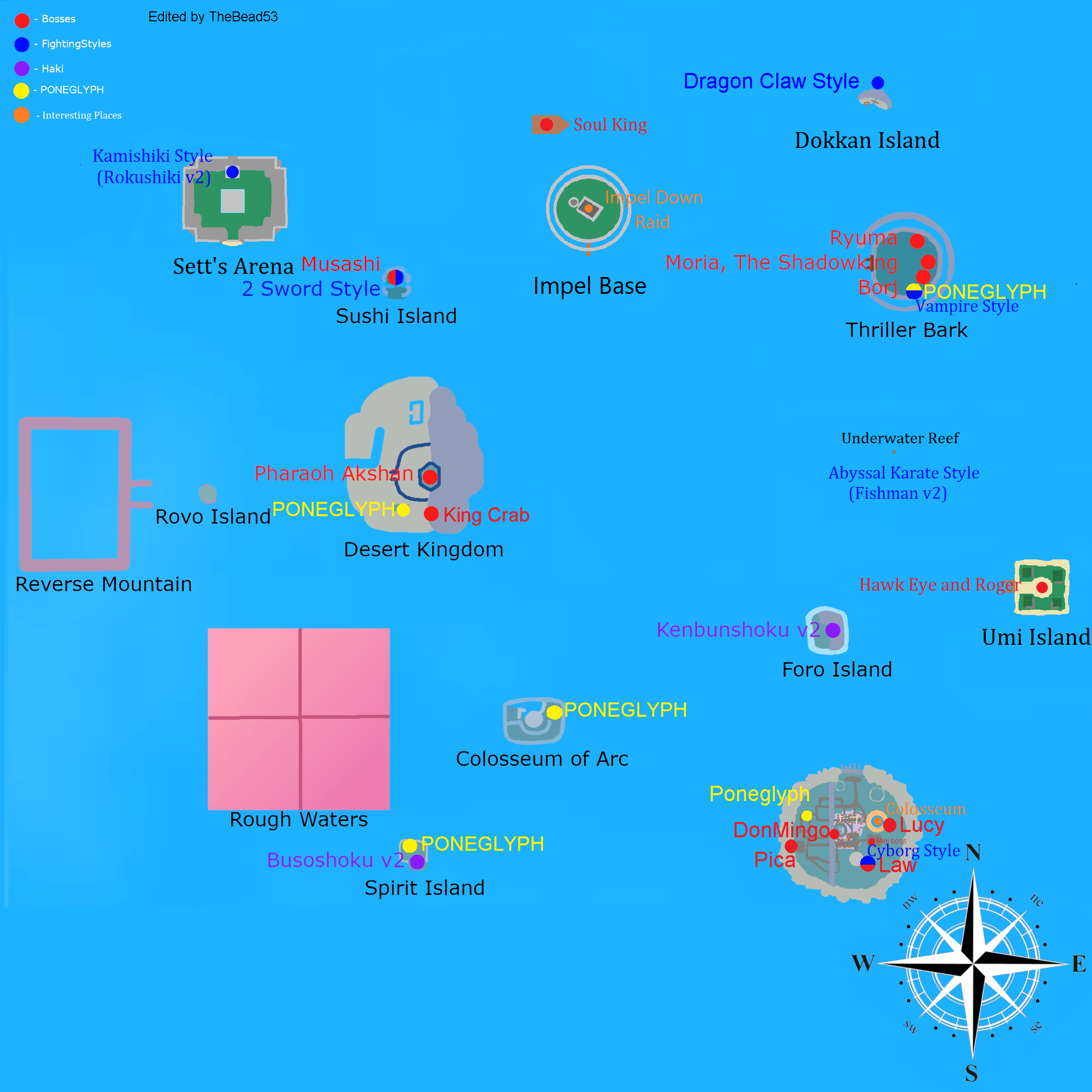 Map Of Second Sea Gpo - Arleen Michelle