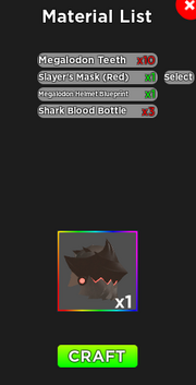 Megalodon Helmet Blueprint | Grand Piece Online Wiki | Fandom