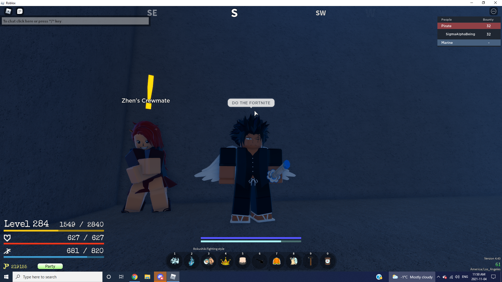 Kiribachi, Trade Roblox Grand Piece Online (GPO) Items