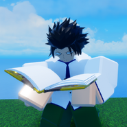 A player reading the Book of Spirits.