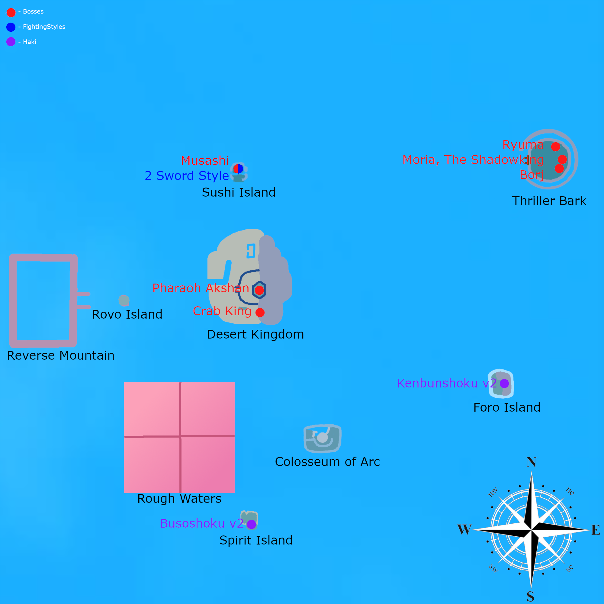 GPO Map Update 4 Second Sea All Locations . Grand Piece Online Map