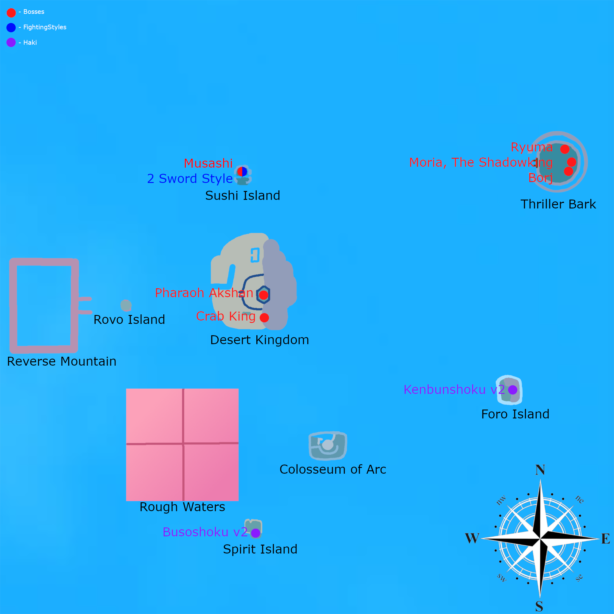 Recreated the GPO MAP that i made, I also added a second sea. Hope