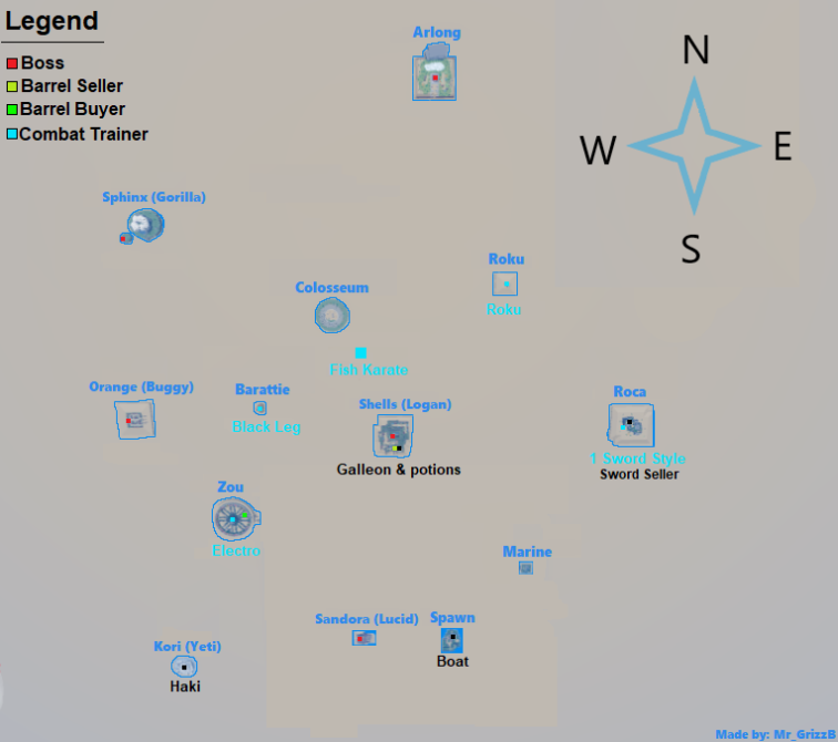 Locations, Grand Piece Online Wiki