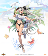 Swimsuit tropical wind