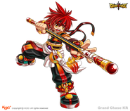 Asura's skill cut image (Burning).