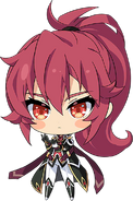 Captain of the Ruby Knights ('Fluttering' chibi illustration)
