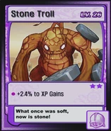 Stone Troll's Monster Card.