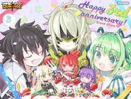 GrandChase Classic launcher featuring 3rd Anniversary Art Contest first placer Hatane (IGN: hatane).