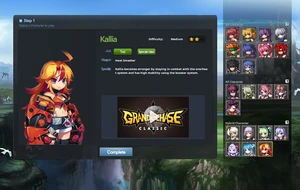 Grand Chase has a wide array of characters to choose from. Each character features jobs and weapons unique to their playstyle.