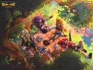 GrandChase Classic launcher featuring 3rd Anniversary Art Contest second placer emi (IGN: KAngel).