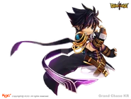 Promotional artwork of Prime Knight in 2010 Grand Chase World Championship.