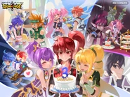GrandChase Classic launcher featuring 3rd Anniversary Art Contest third placer DUMF (IGN: 지크하트악개).