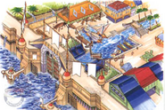 Artwork of the city's docks