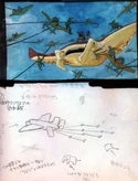 Aerial combat and military manta ray (飛行鯨と軍の空中戦)