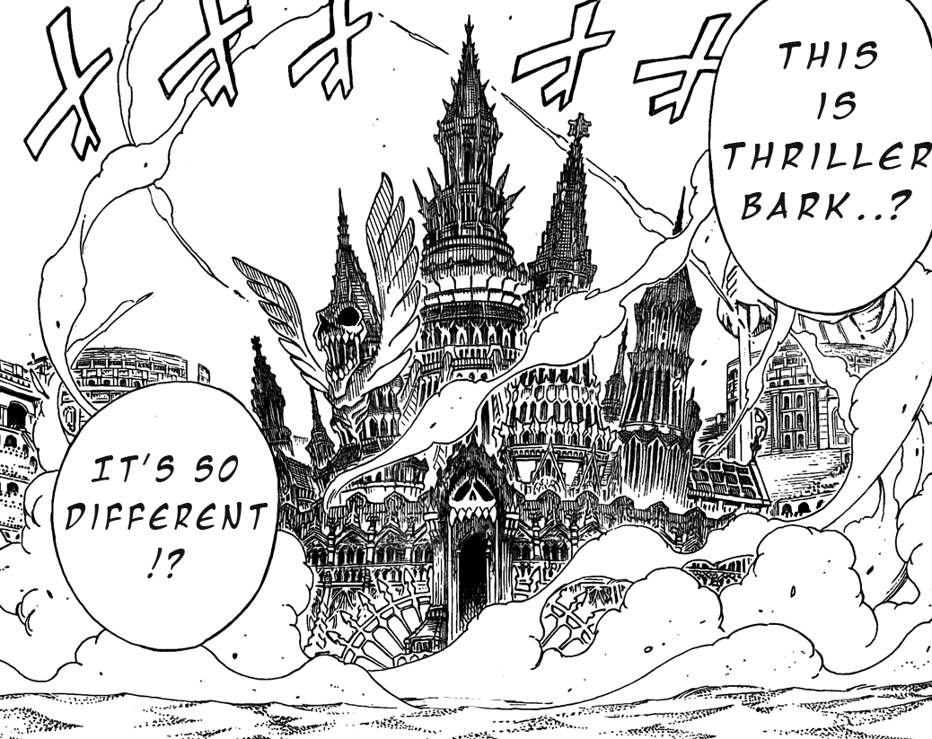 Thriller Bark  Thriller, Pirate island, One piece manga
