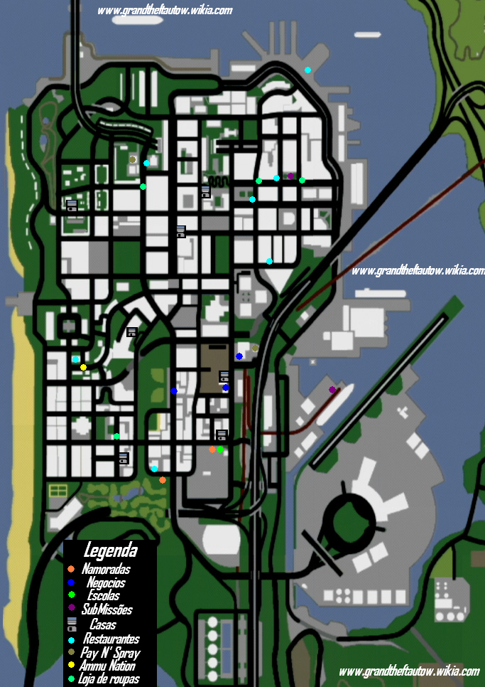 Mapas das Namoradas ~ Portal do GTA