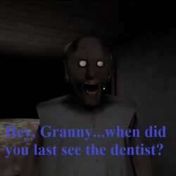 creepy old lady meme
