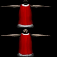 Granny's texture in Christmas mode.