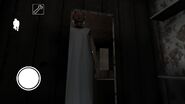 Granny waiting for the player to come out of a safe spot