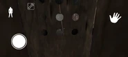 Hiding inside of the Starting Bedroom's Cabinet.