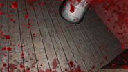 The player after getting hit in the head