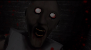 Granny's jumpscare in the Basement Game Over scene